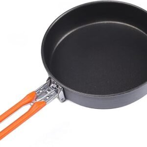 Fire-Maple 7.6 Inch Camping Frying Pan w/Nonstick Coating | Durable Lightweight Camping Skillet for Cooking Egg Steak | Outdoor Kitchen Equipment Gear | Portable Backpacking Cooking Pan