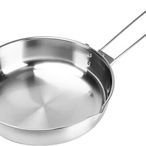 Fire-Maple Antarcti 8" Frying Pan | SUS 304 Stainless Steel Skillet | Durable and Easy to Clean | Ideal for Camping Fishing Bushcraft